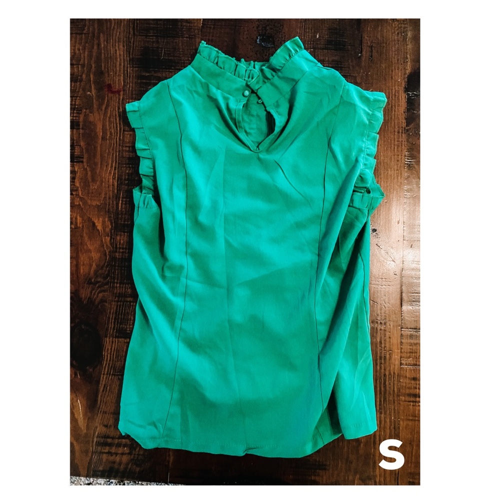 Green blouse